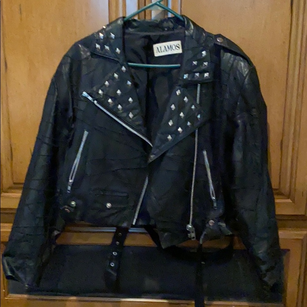 Alamos Vintage Leather Patchwork Jacket - image 1
